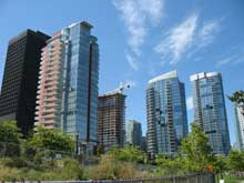 Vancouver towers with curved walls