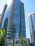 Vancouver skyscraper with curved walls