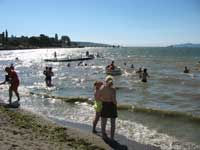 Kitsalano Beach at sunset