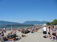 Sun Bathers at Kitsilano Beach