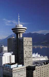 Harbour Centre Tower and Cruise Ship